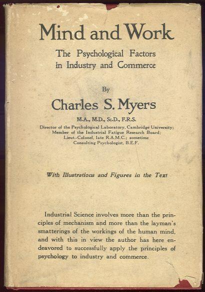 MIND AND WORK The Psychological Factors in Industry and Commerce