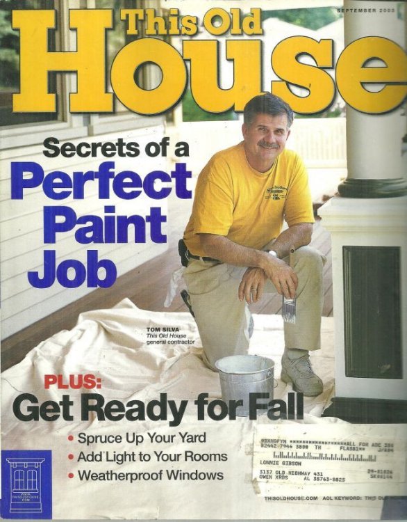 THIS OLD HOUSE MAGAZINE SEPTEMBER 2003