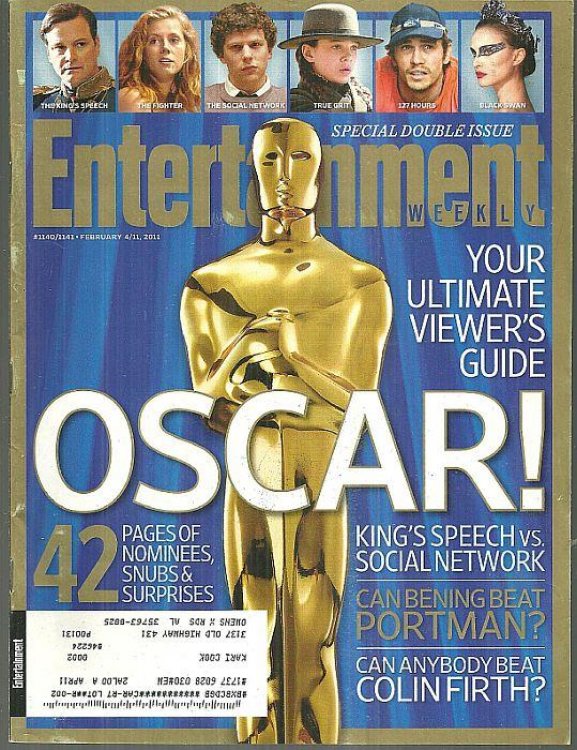 ENTERTAINMENT WEEKLY MAGAZINE FEBRUARY 4/11, 2011