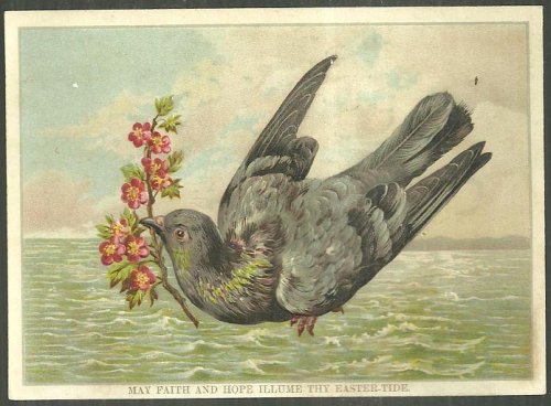 EASTERTIDE GREETING CARD WITH LARGE BIRD