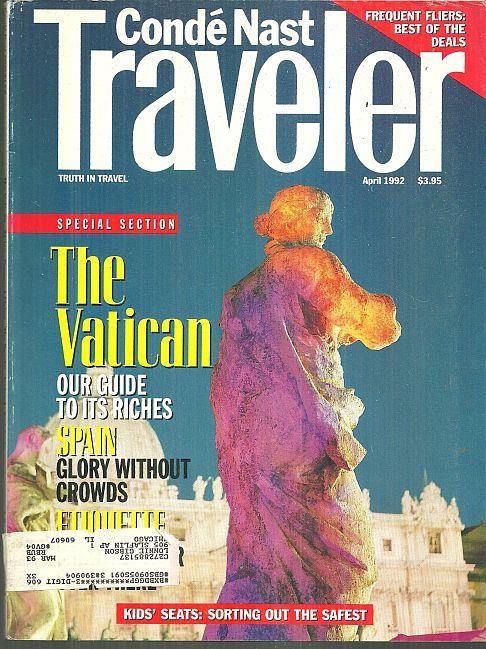 CONDE NAST TRAVELER MAGAZINE APRIL 1992