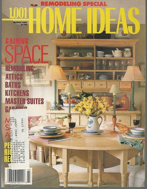 1001 HOME IDEAS MAGAZINE MARCH 1989