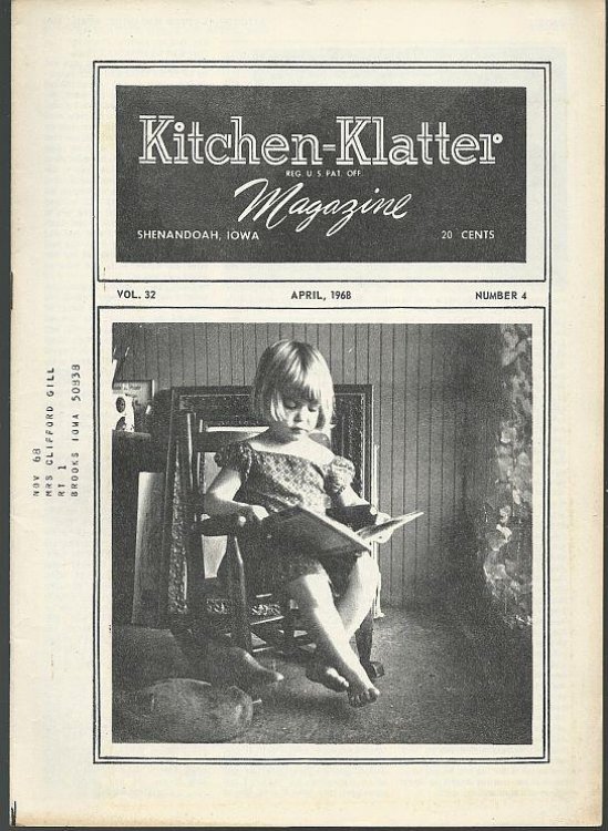 KITCHEN KLATTER MAGAZINE APRIL 1968