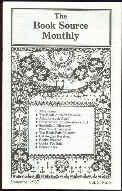 BOOK SOURCE MONTHLY MAGAZINE NOVEMBER 1987