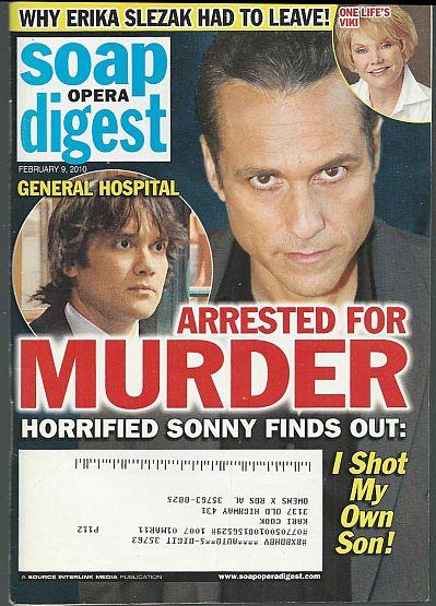 SOAP OPERA DIGEST FEBRUARY 9, 2010