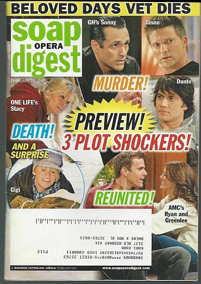 SOAP OPERA DIGEST FEBRUARY 23, 2010