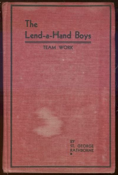 LEND A HAND BOYS' TEAM WORK OR PUTTING THEIR SHOULDERS TO THE WHEEL
