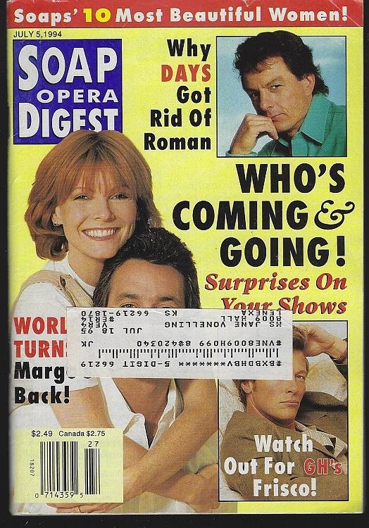 SOAP OPERA DIGEST JULY 5, 1994