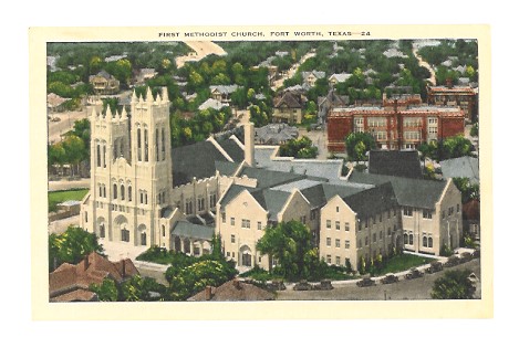 Image for First Methodist Church, Fort Worth, Texas : Postcard, 1920s First Methodist Church, Fort Worth, Texas : Postcard, 1920s