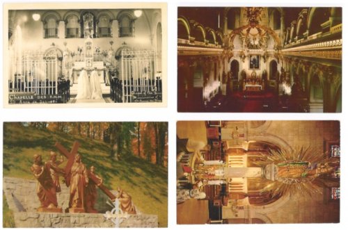 Basilique des Sainte Anne de Beaupre : Basilica of Saint Anne of Beaupre, Montreal, Lot of 4 Vintage Postcards