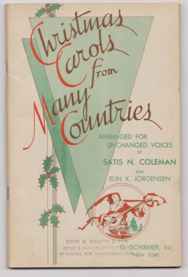 Image for Christmas Carols from Many Countries : Arranged for Unchanged Voices Christmas Carols from Many Countries : Arranged for Unchanged Voices