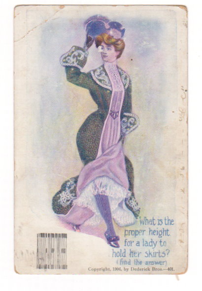 What is the Proper Height for a Lady to Hold Her Skirts