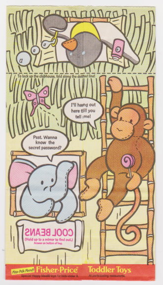 Image for McDonald's Happy Meal Paper Bag : Teenie Beanie Babies Clubhouse McDonald's Happy Meal Paper Bag : Teenie Beanie Babies Clubhouse