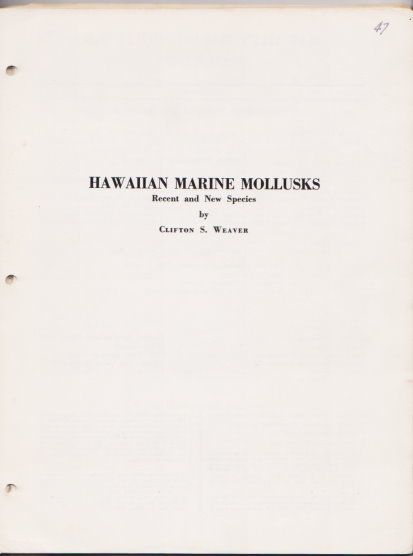 Image for Hawaiian Marine Mollusks : Recent and New Species Hawaiian Marine Mollusks : Recent and New Species