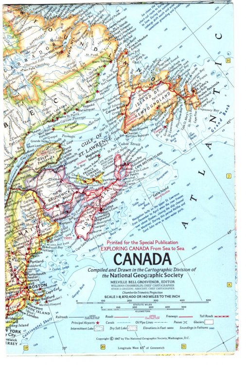 Image for Canada : National Geographic Map, 1967 Canada : National Geographic Map, 1967