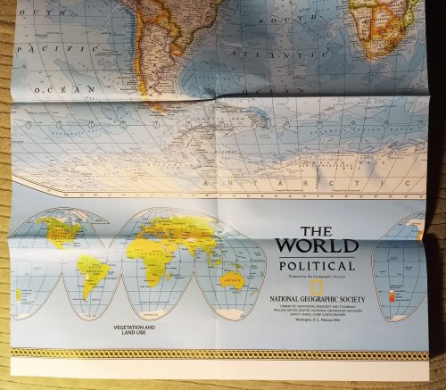 Image for The World, Political : National Geographic Map, February, 1994 The World, Political : National Geographic Map, February, 1994