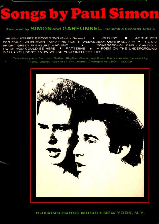 Image for Songs by Paul Simon : For Lead Guitar, Rhythm Guitar and Bass Songs by Paul Simon : For Lead Guitar, Rhythm Guitar and Bass