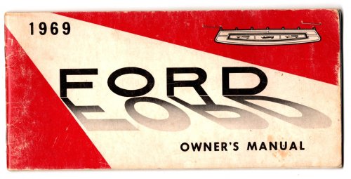 Image for 1969 Ford Owners Manual 1969 Ford Owners Manual