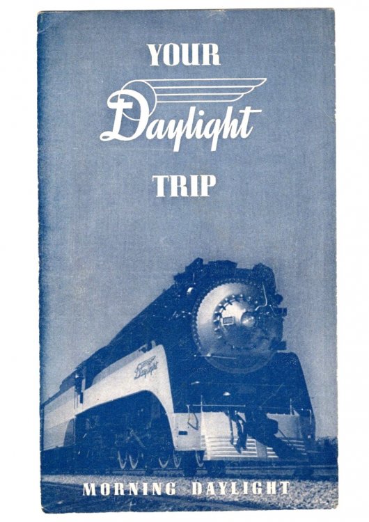 Your Daylight Trip, Morning Daylight : Southern Pacific, Travel Brochure, Time Table, San Francisco to Los Angeles 1951