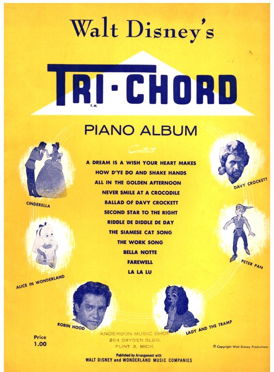 Image for Walt Disney's Tri-Chord Piano Album Walt Disney's Tri-Chord Piano Album