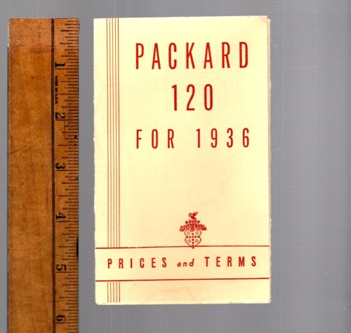 Image for Packard 120 for 1936 : Prices and Terms Packard 120 for 1936 : Prices and Terms