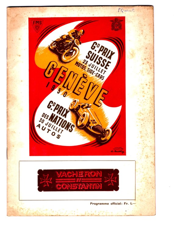 Image for Grand Prix Suisse, Geneve, Motos, Side-Cars : Grand Prix des Nations, Autos, 1950 Grand Prix Suisse, Geneve, Motos, Side-Cars : Grand Prix des Nations, Autos, 1950