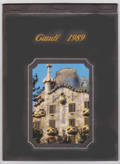 Image for Gaudi 1989 : Antoni Gaud Wall Calendar with 12 Ready to Mail Postcards Gaudi 1989 : Antoni Gaud Wall Calendar with 12 Ready to Mail Postcards