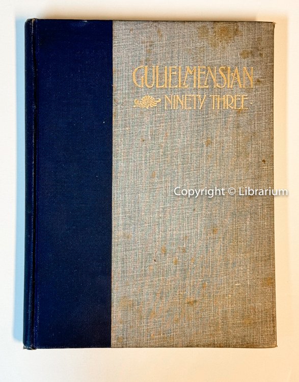 Image for Gulielmensian Ninety Three (on cover), The Gulielmensian Vol. XXXVI Williams College 1892 (on title page) (yearbook) Gulielmensian Ninety Three (on cover), The Gulielmensian Vol. XXXVI Williams College 1892 (on title page) (yearbook)