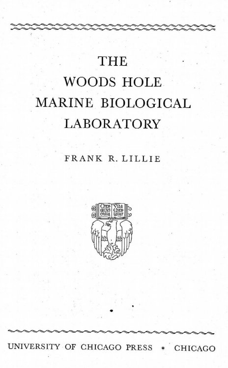 Image for The Woods Hole Marine Biological Laboratory The Woods Hole Marine Biological Laboratory