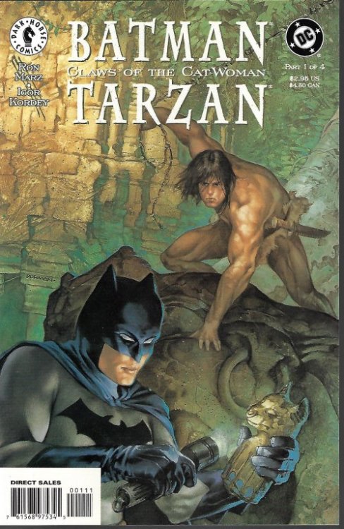 Image for BATMAN/TARZAN: CLAWS OF THE CAT-WOMAN: 1, 2, 3, & 4 (complete Set of 4 issues) BATMAN/TARZAN: CLAWS OF THE CAT-WOMAN: 1, 2, 3, & 4 (complete Set of 4 issues)