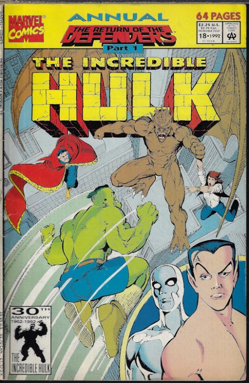 Image for THE INCREDIBLE HULK ANNUAL: #18, 1992 THE INCREDIBLE HULK ANNUAL: #18, 1992