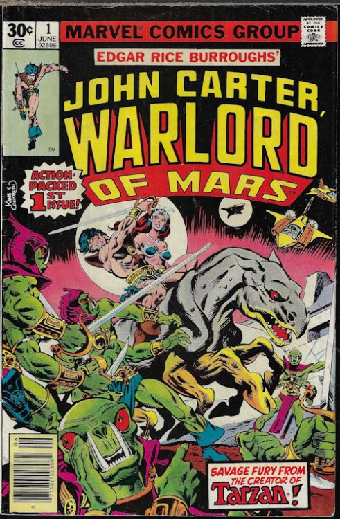 Image for JOHN CARTER WARLORD OF MARS: June #1, 1977 JOHN CARTER WARLORD OF MARS: June #1, 1977