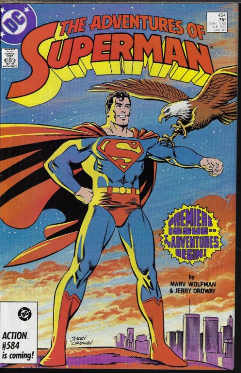 Image for THE ADVENTURES OF SUPERMAN: Jan #424 THE ADVENTURES OF SUPERMAN: Jan #424
