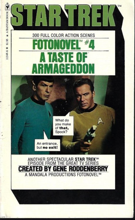 Image for A TASTE OF ARMAGEDDON: Star Trek Fotonovel #4 A TASTE OF ARMAGEDDON: Star Trek Fotonovel #4