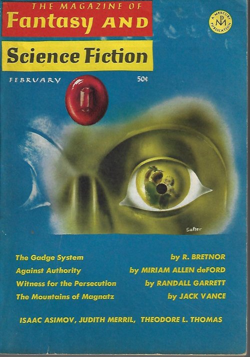 Image for The Magazine of FANTASY AND SCIENCE FICTION (F&SF): February, Feb. 1966 The Magazine of FANTASY AND SCIENCE FICTION (F&SF): February, Feb. 1966