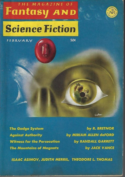 Image for The Magazine of FANTASY AND SCIENCE FICTION (F&SF): February, Feb. 1966 The Magazine of FANTASY AND SCIENCE FICTION (F&SF): February, Feb. 1966