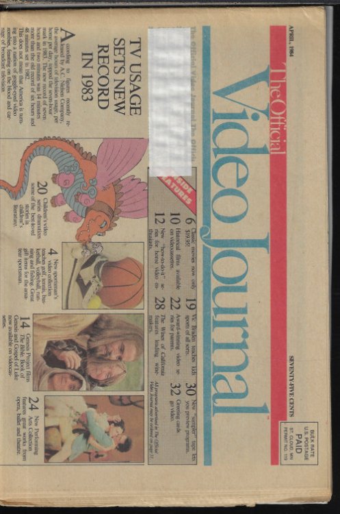 Image for VIDEO JOURNAL, The Official: April, Apr. 1984 VIDEO JOURNAL, The Official: April, Apr. 1984