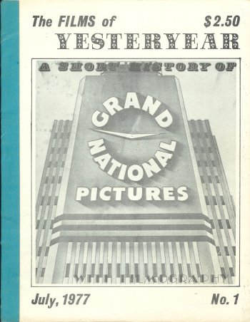 Image for The FILMS OF YESTERYEAR: #1, July 1977 ( The FILMS OF YESTERYEAR: #1, July 1977 (