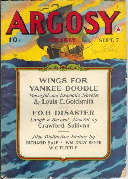 Image for ARGOSY Weekly: September, Sept. 7, 1940 ( ARGOSY Weekly: September, Sept. 7, 1940 (