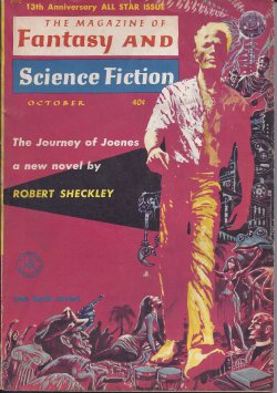 Image for The Magazine of FANTASY AND SCIENCE FICTION (F&SF): October, Oct. 1962 The Magazine of FANTASY AND SCIENCE FICTION (F&SF): October, Oct. 1962
