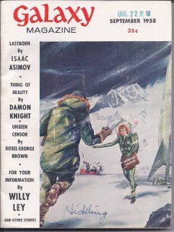 Image for GALAXY Science Fiction: September, Sept. 1958 GALAXY Science Fiction: September, Sept. 1958
