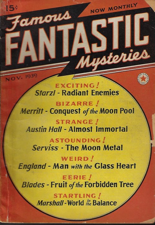 Image for FAMOUS FANTASTIC MYSTERIES: November, Nov. 1939 FAMOUS FANTASTIC MYSTERIES: November, Nov. 1939