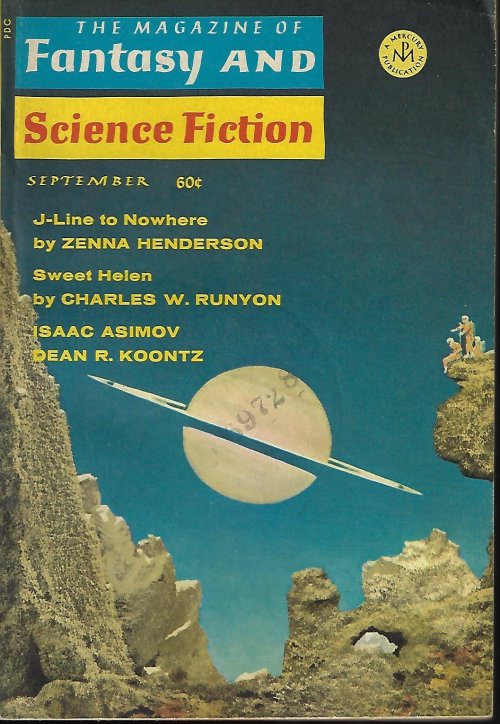 Image for The Magazine of FANTASY AND SCIENCE FICTION (F&SF): September, Sept. 1969 The Magazine of FANTASY AND SCIENCE FICTION (F&SF): September, Sept. 1969