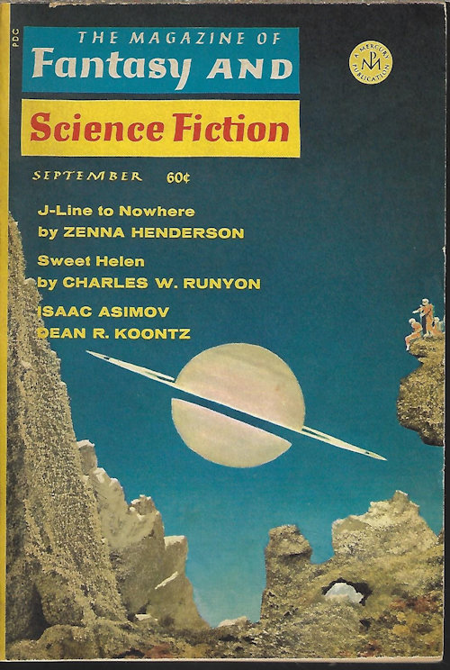 Image for The Magazine of FANTASY AND SCIENCE FICTION (F&SF): September, Sept. 1969 The Magazine of FANTASY AND SCIENCE FICTION (F&SF): September, Sept. 1969