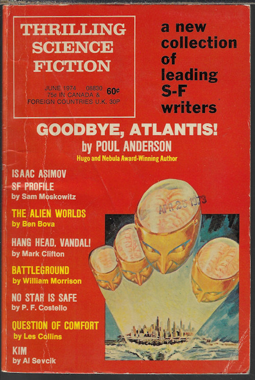 Image for THRILLING SCIENCE FICTION: June 1974 THRILLING SCIENCE FICTION: June 1974