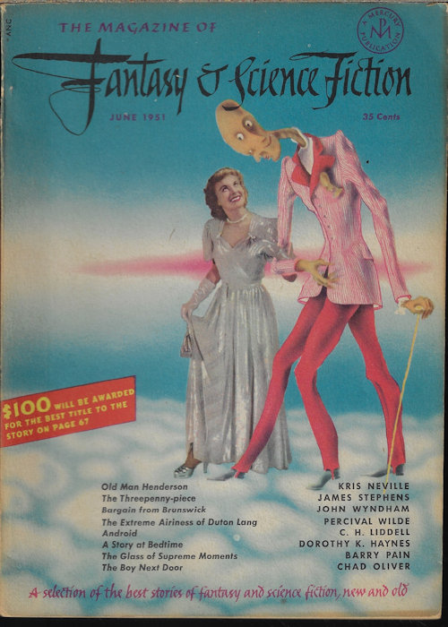 Image for The Magazine of FANTASY AND SCIENCE FICTION (F&SF): June 1951 The Magazine of FANTASY AND SCIENCE FICTION (F&SF): June 1951