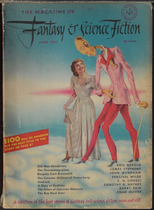 Image for The Magazine of FANTASY AND SCIENCE FICTION (F&SF): June 1951 The Magazine of FANTASY AND SCIENCE FICTION (F&SF): June 1951