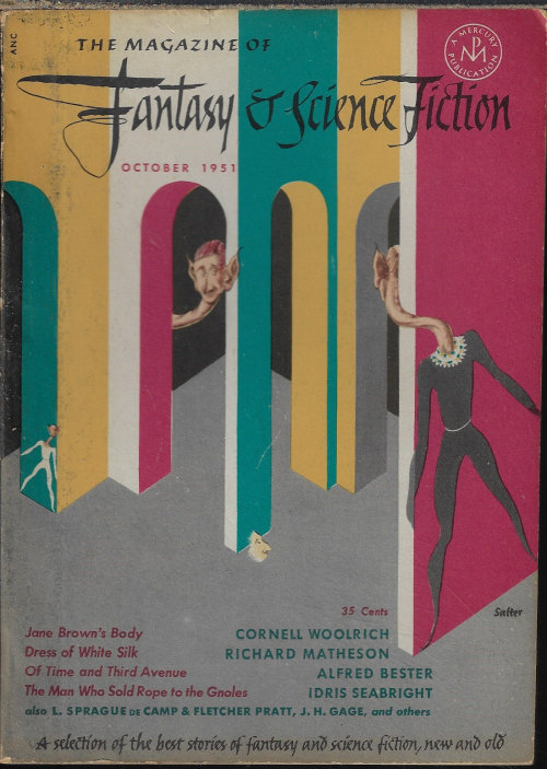 Image for The Magazine of FANTASY AND SCIENCE FICTION (F&SF): October, Oct. 1951 The Magazine of FANTASY AND SCIENCE FICTION (F&SF): October, Oct. 1951