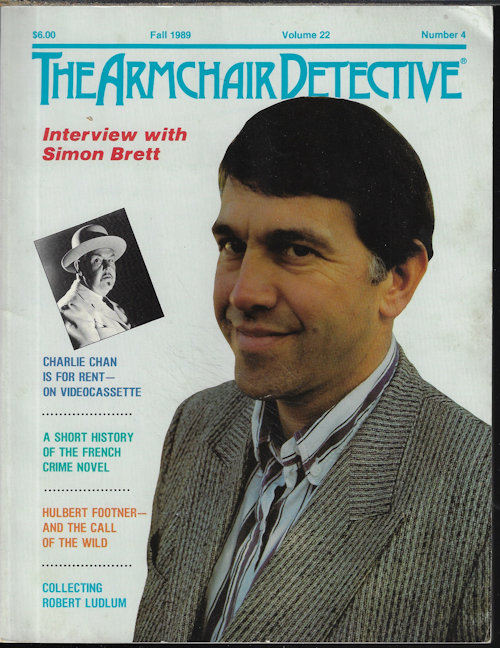Image for THE ARMCHAIR DETECTIVE: Fall 1989 THE ARMCHAIR DETECTIVE: Fall 1989