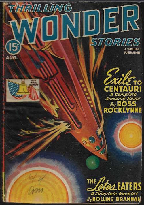 Image for THRILLING WONDER Stories: August, Aug. 1943 THRILLING WONDER Stories: August, Aug. 1943